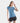 Women T-Shirt for Gym Cerulean Blue